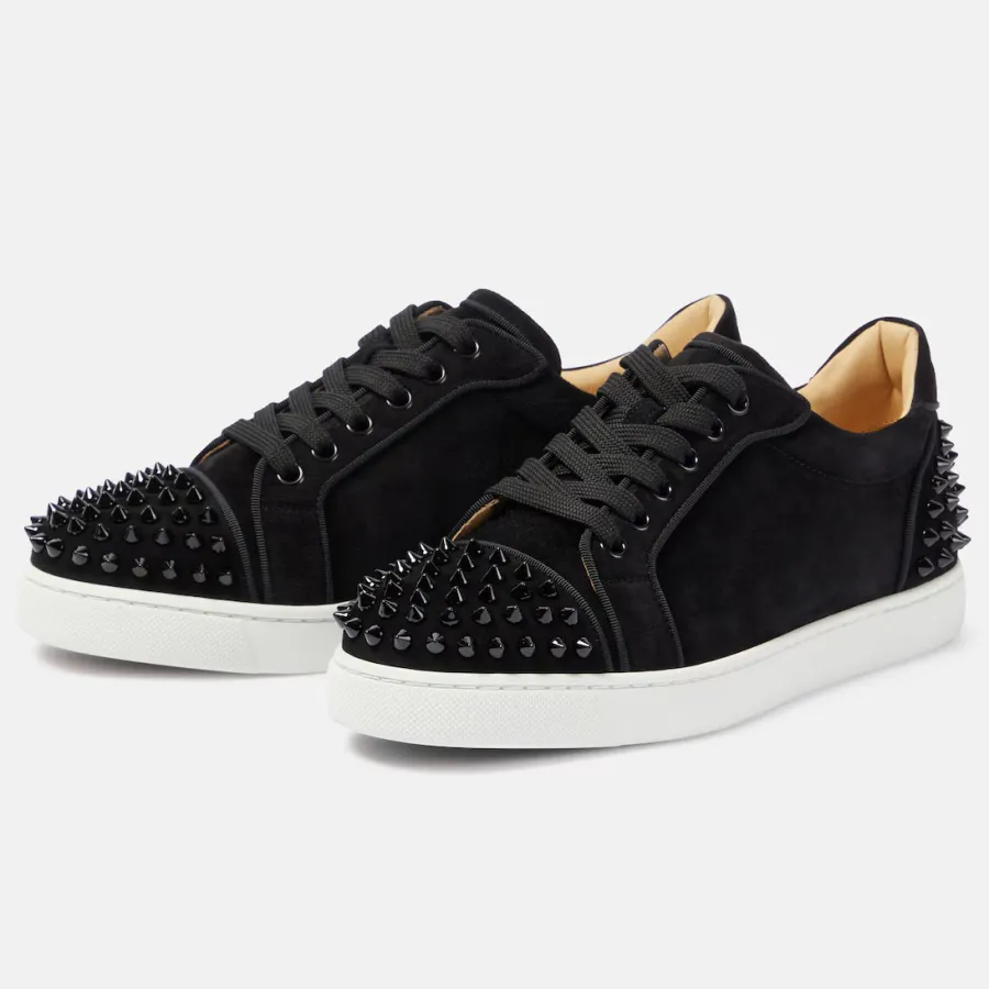 Christian Louboutin Studded suede sneakers