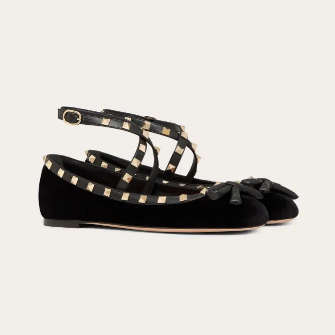 VALENTINO Velvet ballet flats