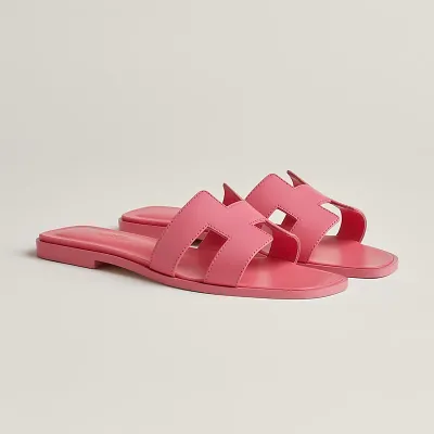 HERMES Oran pink Slippers