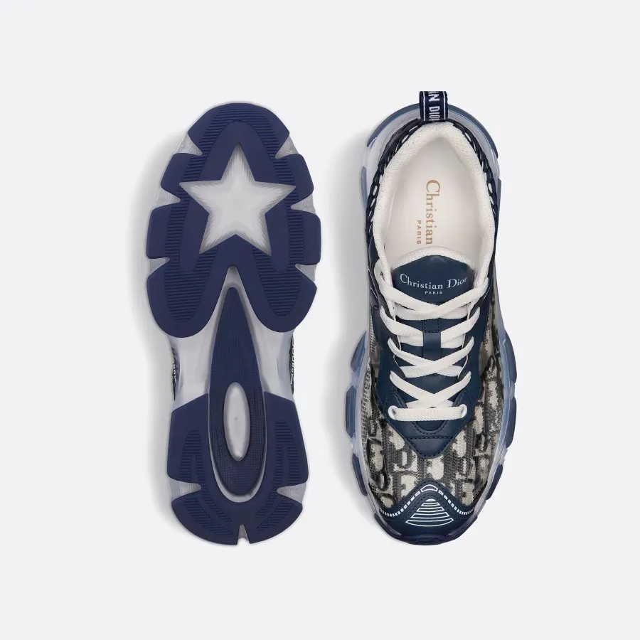 Dior blue Printing and printing sneakers