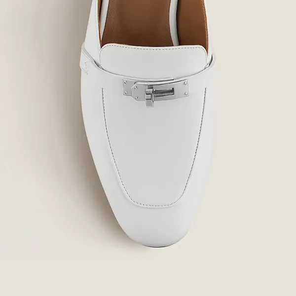HERMES Oz Mule white Slippers - Image 4