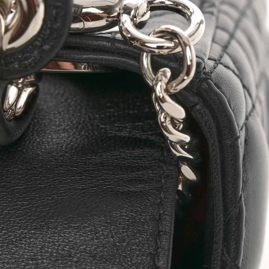 Dior Mini Lady Dior Black Cannage Lambskin Leather Light Gold Hardware