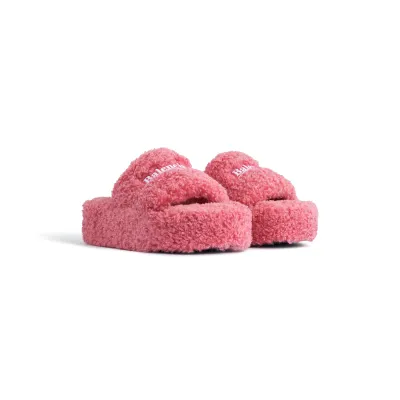 BALENCIAGA Women's pink platform slippers