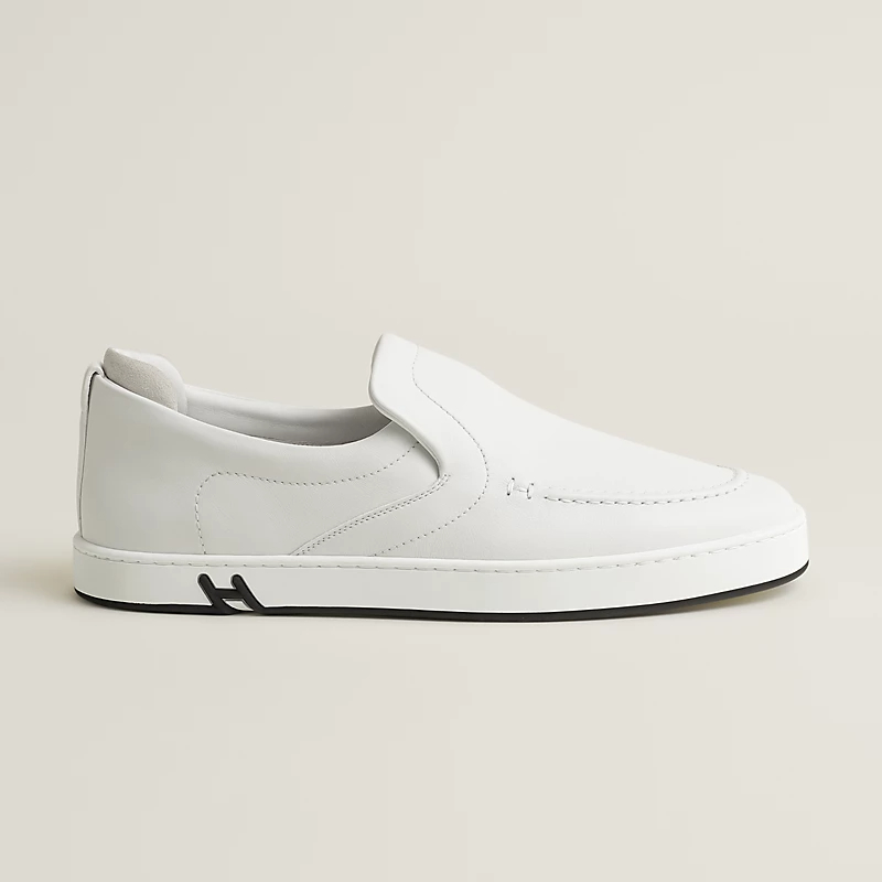 HERMES Kiddy White Loafers