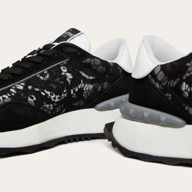 VALENTINO LACERUNNER  Women's lace and mesh sneakers