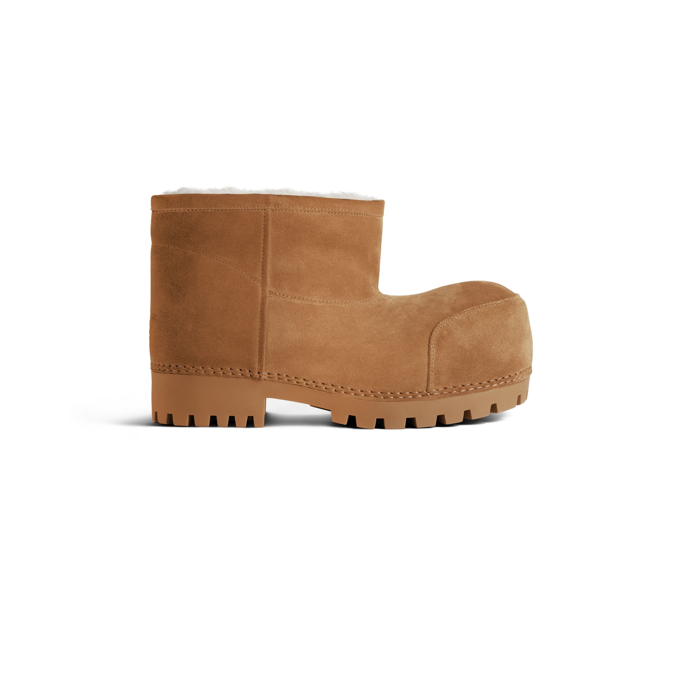 BALENCIAGA ALASKA FUR Botas Femininas de Tornozelo