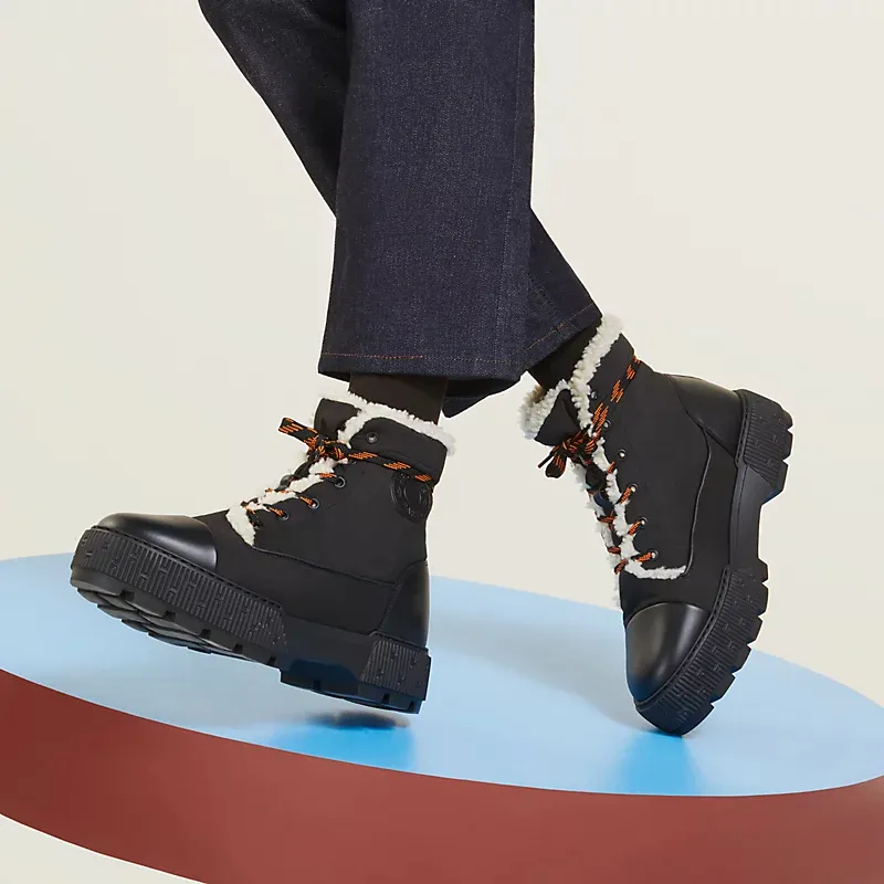 HERMES Fresh Black ankle boots