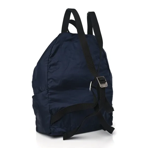 Saint Laurent Small Fold-Up Backpack Belt Bag Navy Nylon City - Image 4
