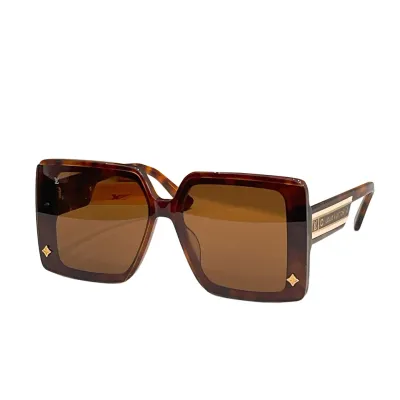 Louis Vuitton square frame glasses black gold/black white/white/blue orange/red/leopard color Size 67口14-145