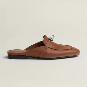 HERMES Oz Mule Brown Slippers