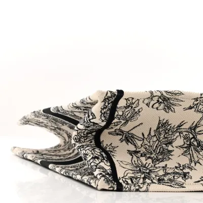 Dior Large Zodiac Toile De Jouy Book Tote Latte Embroidered Canvas