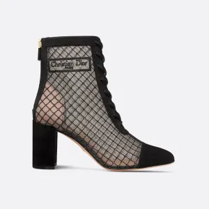 Dior ankle black boots with high heels