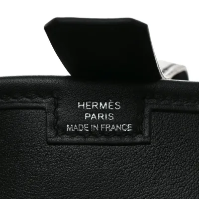 Hermès Jige Elan 29 Clutch Black Swift Leather