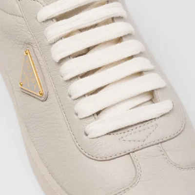 PRADA grey leather sneakers