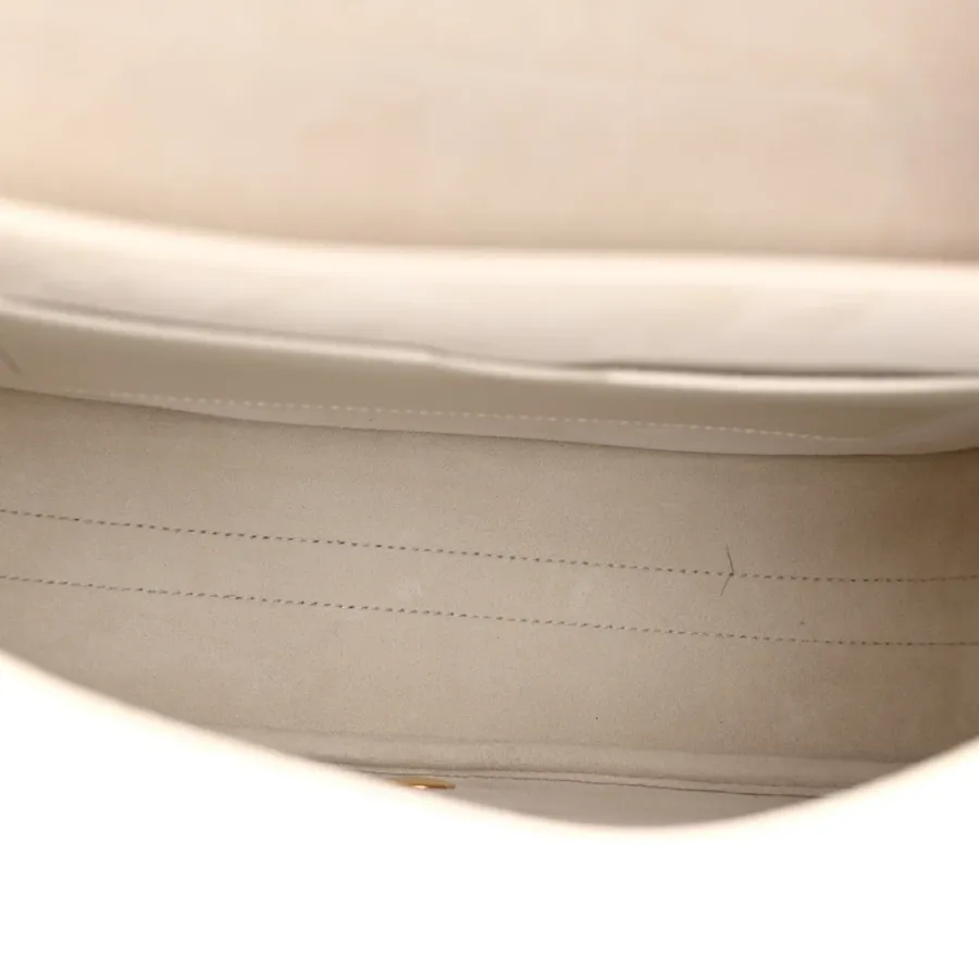 Dior Large Bobby Bag White Box Calfskin Leather Gold Hardware