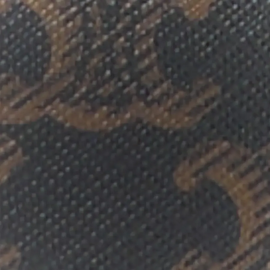 Celine Small Tabou Clutch on Strap Tan Triomphe Canvas & Calfskin Leather Gold Hardware