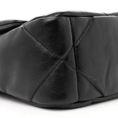 Chanel 19 Medium Flap Bag – Quilted Lambskin   Silver Hardware