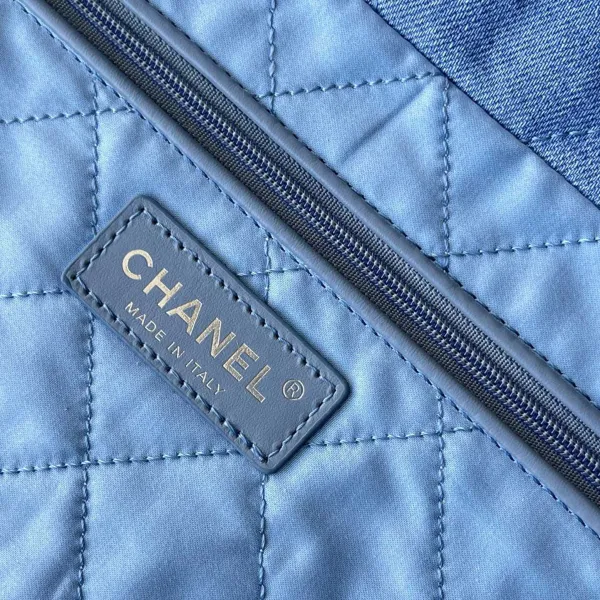 Chanel 22bags Denim Light Blue / Light Pink Shoulder Bags - Image 10