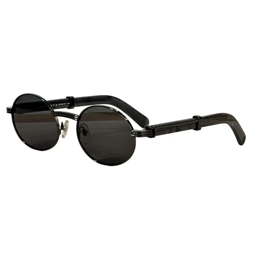 Cartier Oval glasses black/grey silver/black gold/brown gold/blue/black camouflage/green color Size 55-22-145
