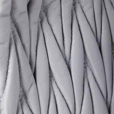 Miu Miu Matelassé Quilted Lambskin Leather Blue Shoulder Bags