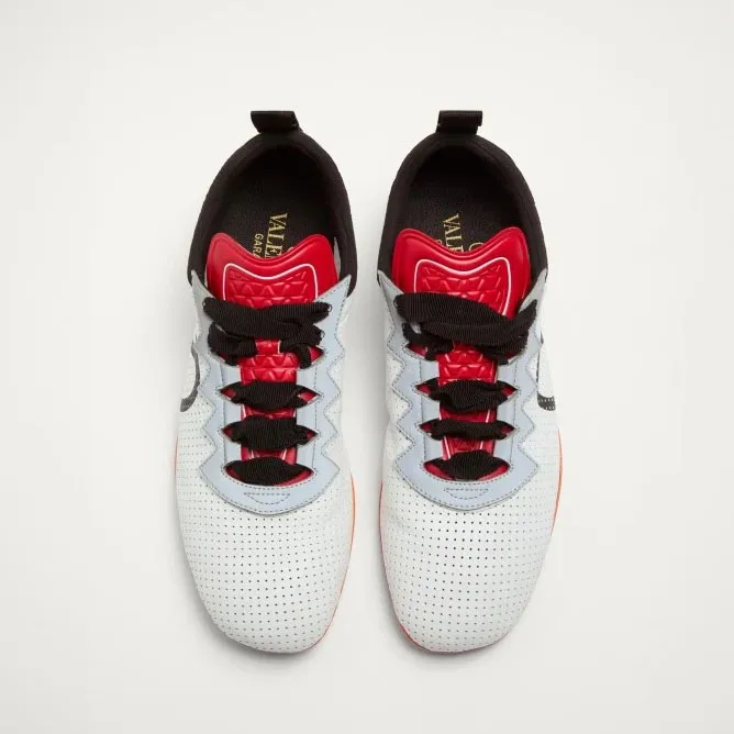 VALENTINO CHROMATHON Women's eyelet suede sneakers