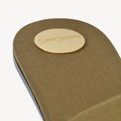 Yves Saint Laurent Crepe satin sandals slippers