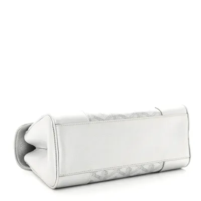 Goyard Mini Saigon Bag Precious Metals Goyardine Canvas Silver Hardware