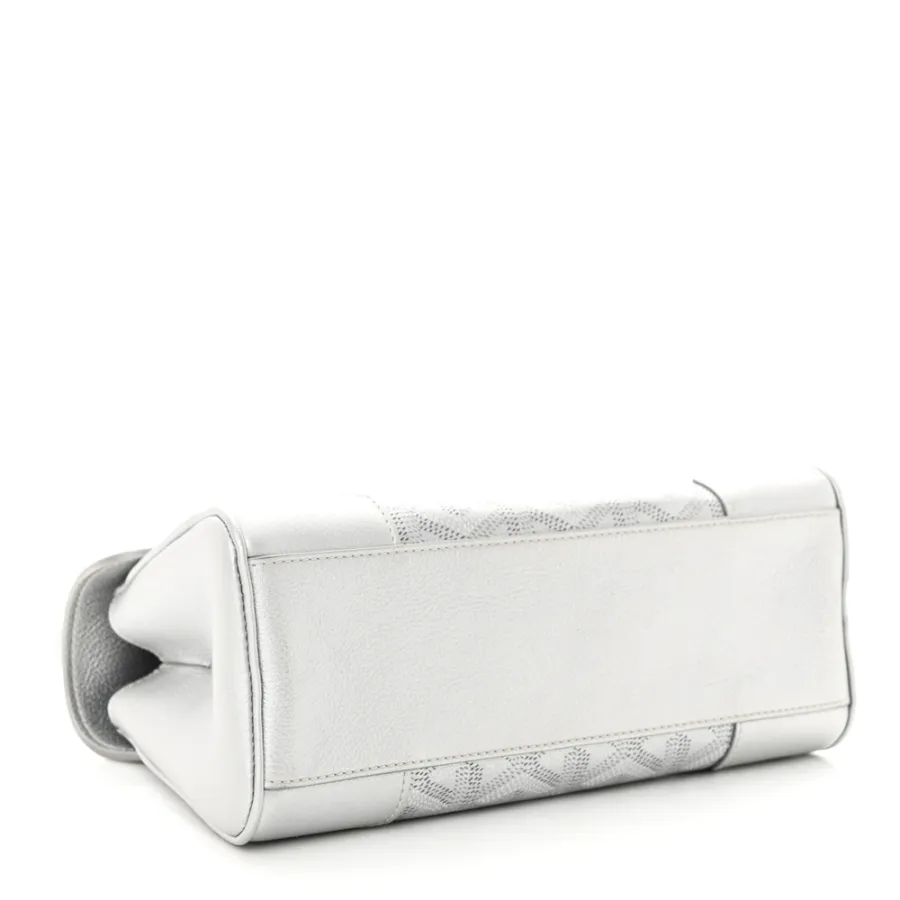 Goyard Mini Saigon Bag Precious Metals Goyardine Canvas Silver Hardware