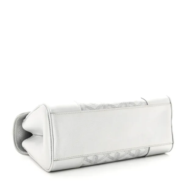 Goyard Mini Saigon Bag Precious Metals Goyardine Canvas Silver Hardware - Image 5