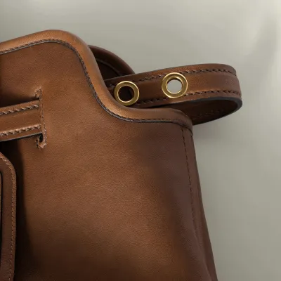 Miu Miu Aventure Nappa Calfskin Leather Brown Top-Handle Bags