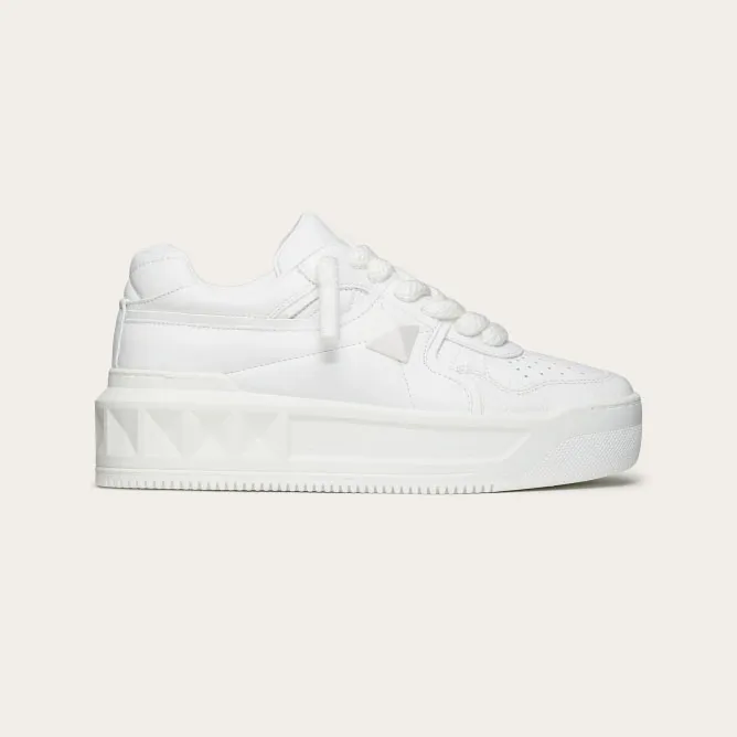 VALENTINO ONE STUD XL Women's sheepskin sneakers