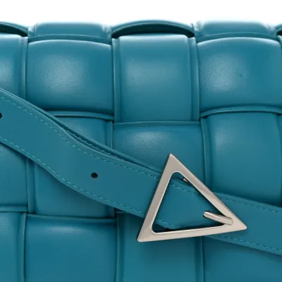 Bottega Veneta Maxi Intreccio Padded Cassette Crossbody Bag Blaster Nappa Leather Silver Hardware