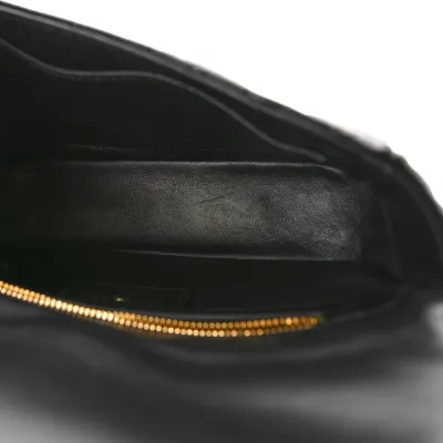 Dior Small Caro Bag Black Cannage Calfskin Leather Gold Hardware