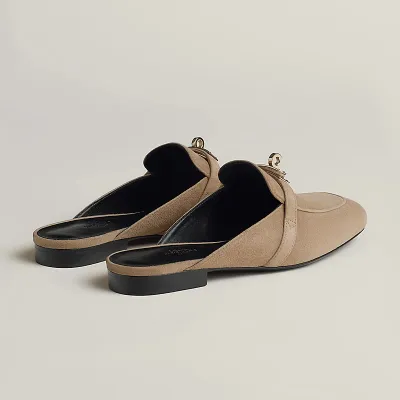 HERMES Oz Mule Beige color Slippers