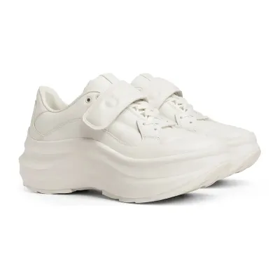 Gucci Ladies' wedge sports shoes white Sneakers