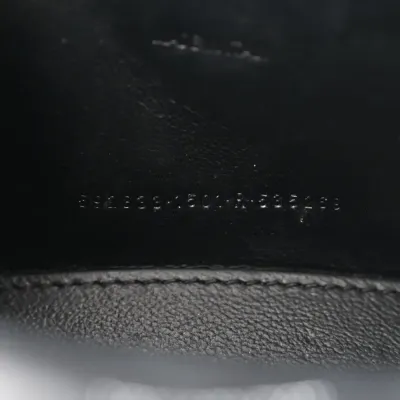 Balenciaga XS Hourglass Top Handle Bag Silver Sparkling Fabric Silver Hardware