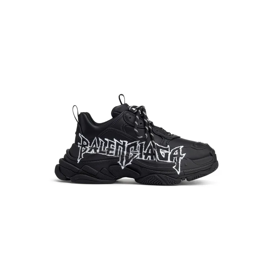 BALENCIAGA TRIPLE S DIY METAL Black Sneakers
