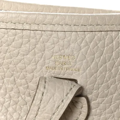 Hermès Amazone Evelyne TPM Béton Taurillon Clemence Leather Palladium Hardware