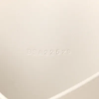 Hermès Mini 1923 Bolide White Evercolor Leather Silver Hardware