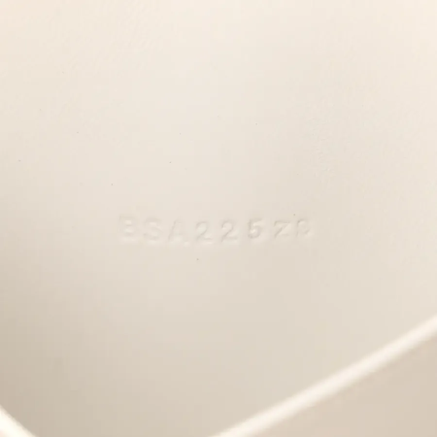 Hermès Mini 1923 Bolide White Evercolor Leather Silver Hardware