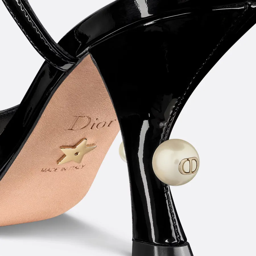 Dior black stiletto heels pointy high heels shoes