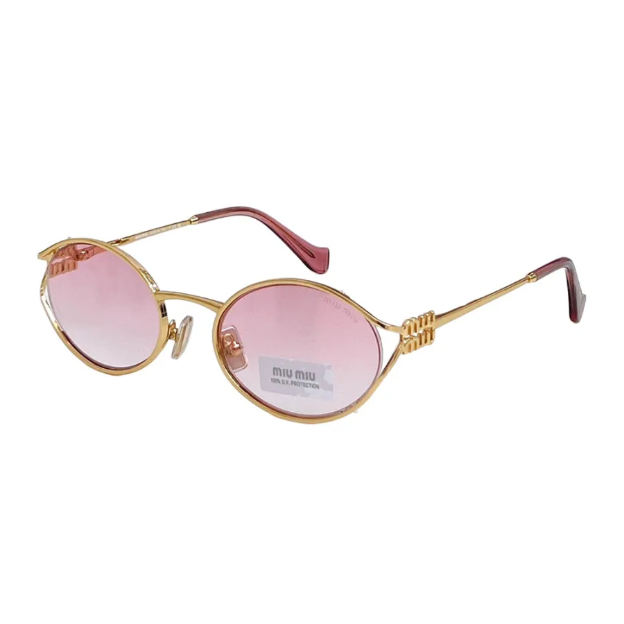 Miu Miu Oval glasses tawny/blue rose gold/brown/pink/silver/black/blue silver color Size 54口21-125