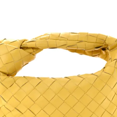 Bottega Veneta Mini Intrecciato Jodie Buttercup Nappa Leather