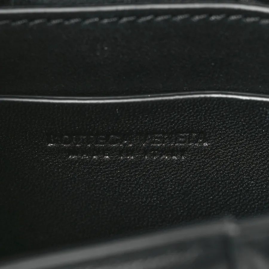 Bottega Veneta Maxi Intreccio Padded Mini Candy Cassette Crossbody Bag Black Lambskin Leather