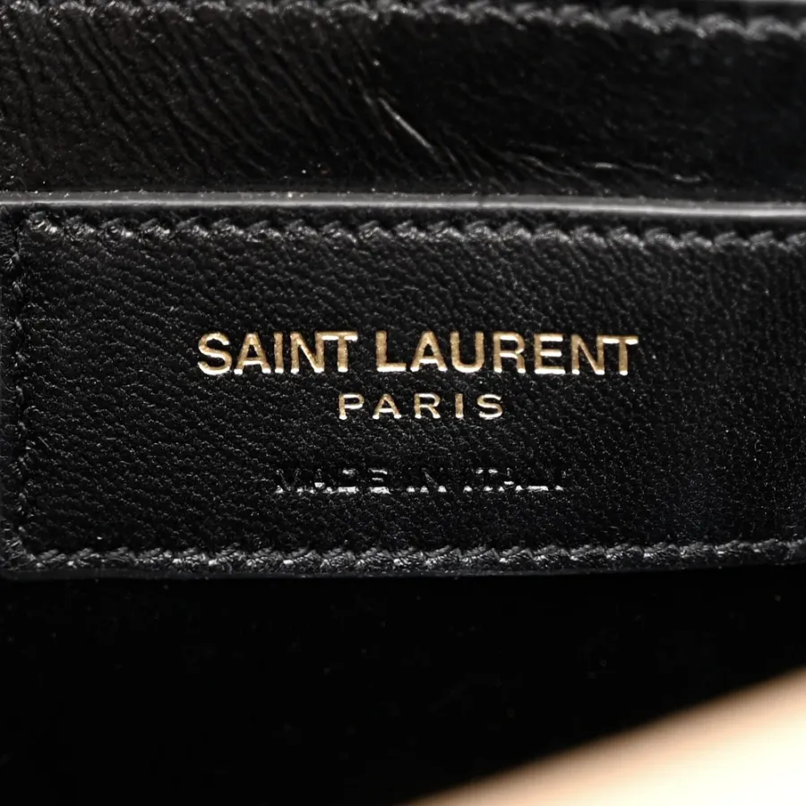 Saint Laurent Medium Kate Satchel Nude Powder Monogram Grain De Poudre Leather Gold Hardware