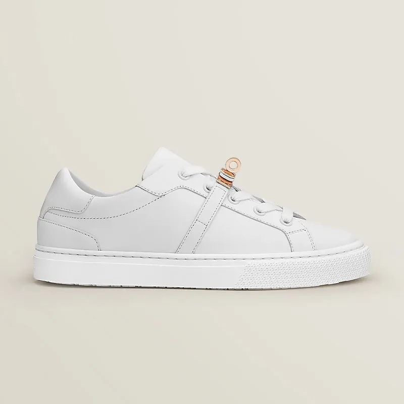HERMES Day Sneakers White Sports Shoes