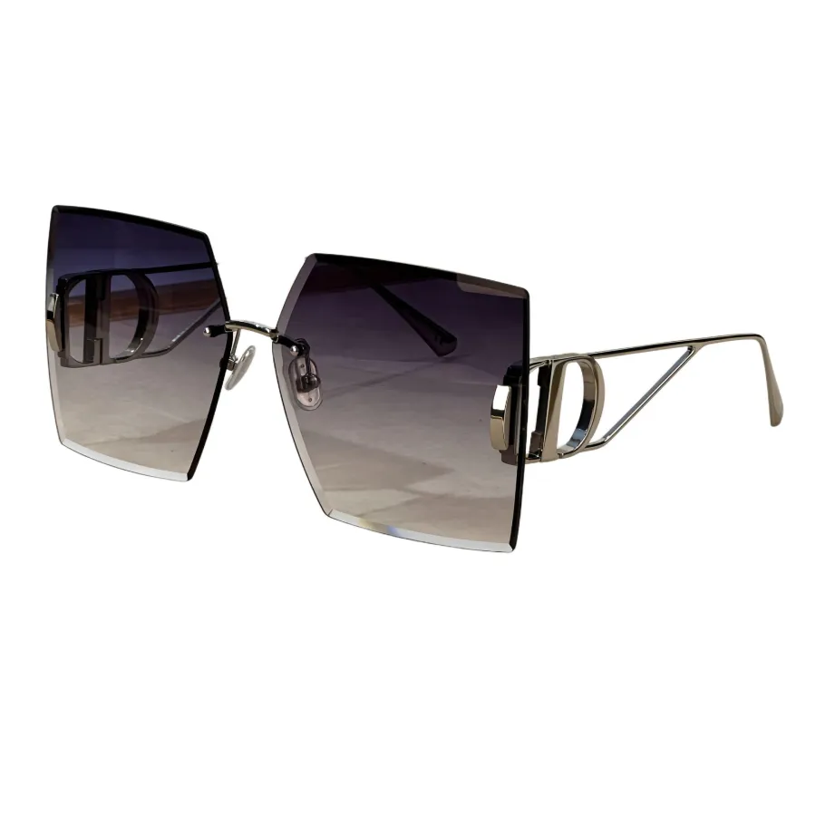 DIOR 30 MONTAIGNE square frame glasses burgundy/purple silver/black color Size 64口14-135