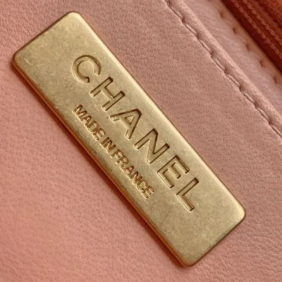 Chanel Box style plaid tweed orange with yellow/pink/green handbag crossbody bag