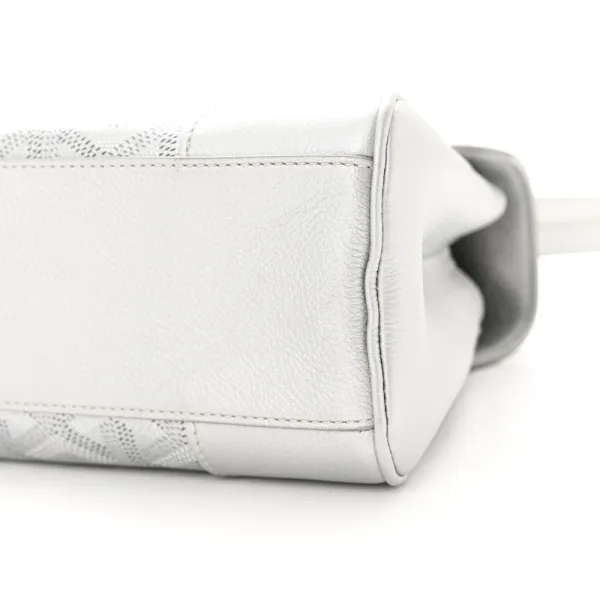 Goyard Mini Saigon Bag Precious Metals Goyardine Canvas Silver Hardware - Image 4