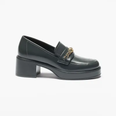Chanel Dark grey calfskin Loafers